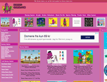 Tablet Screenshot of barney-games.com